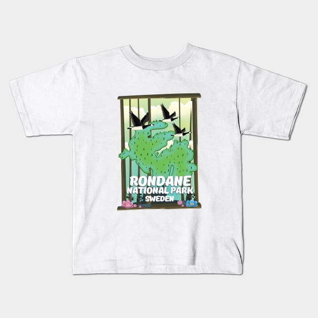 Rondane National Park Kids T-Shirt by nickemporium1